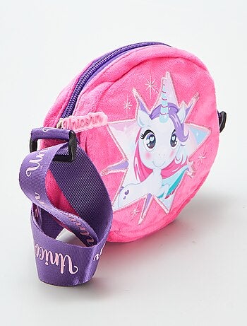 Bolso bandolera de terciopelo 'unicornio'