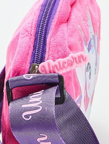 Bolso bandolera de terciopelo 'unicornio'