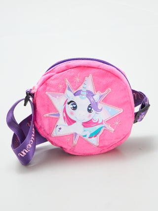 Bolso bandolera de terciopelo 'unicornio'