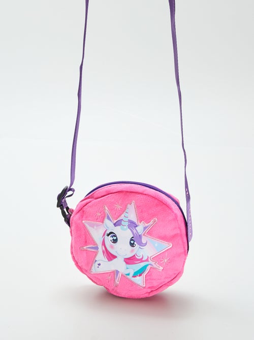 Bolso bandolera de terciopelo 'unicornio' - Kiabi