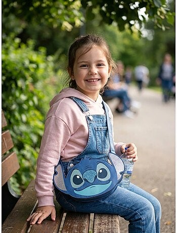 Bolso bandolera efecto 3d en símil piel stitch disney