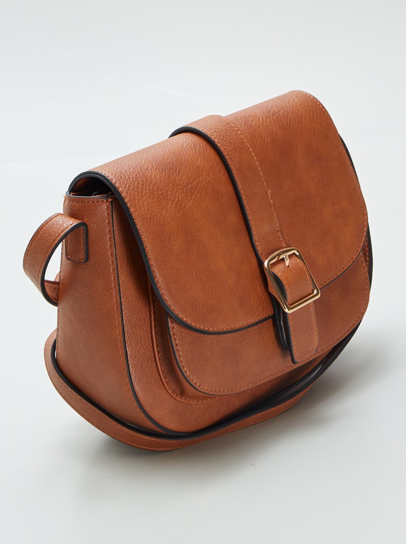 Bolso bandolera tipo mensajero MARRON - Kiabi