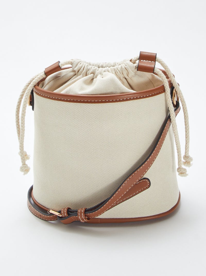 Bolso bombonera con asa ajustable BEIGE - Kiabi