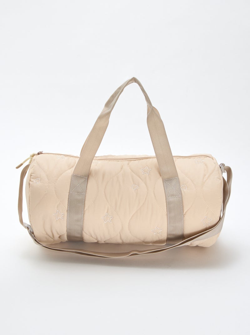 Bolso bowling acolchado beige - Kiabi