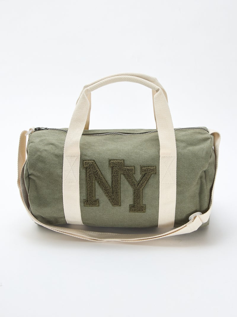 Bolso bowling de algodón Verde - Kiabi