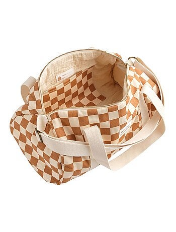 Bolso bowling en algodón con estampado de - SAUTHON