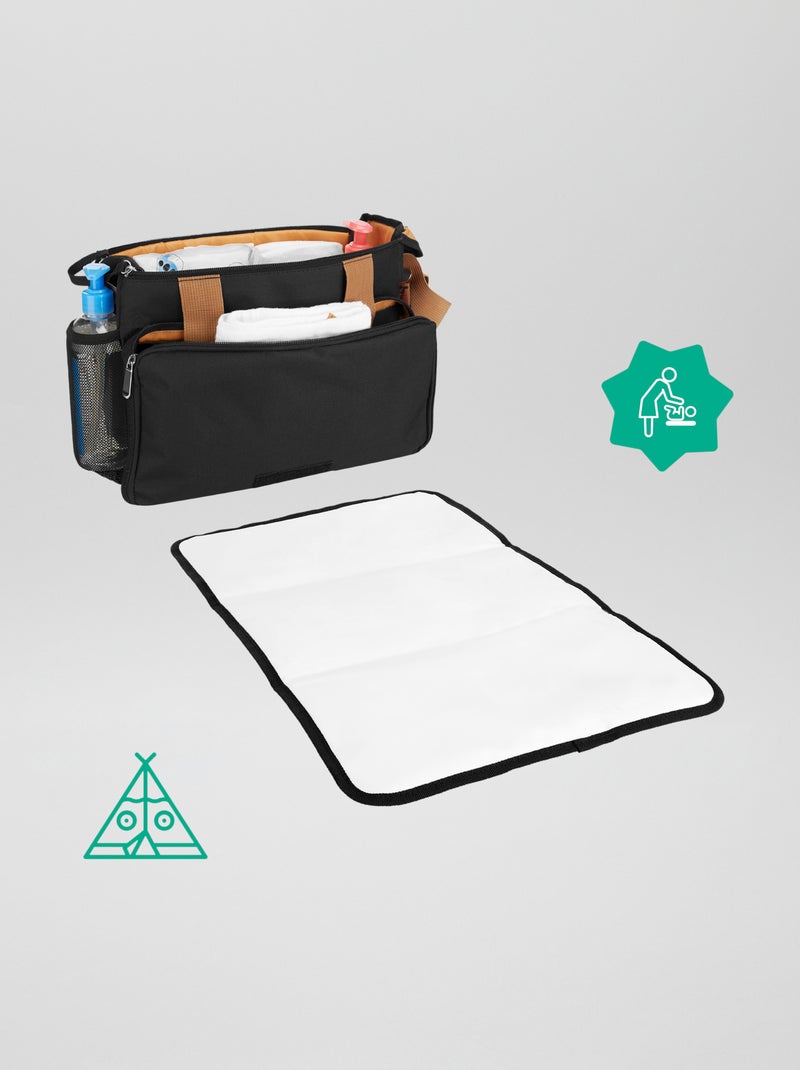Bolso cambiador 2 en 1 'Badabulle' NEGRO - Kiabi