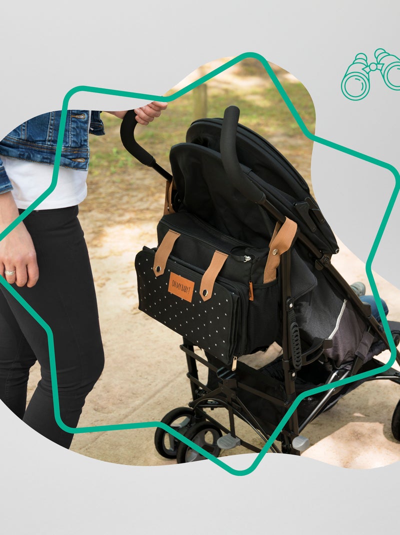 Bolso cambiador 2 en 1 'Badabulle' NEGRO - Kiabi