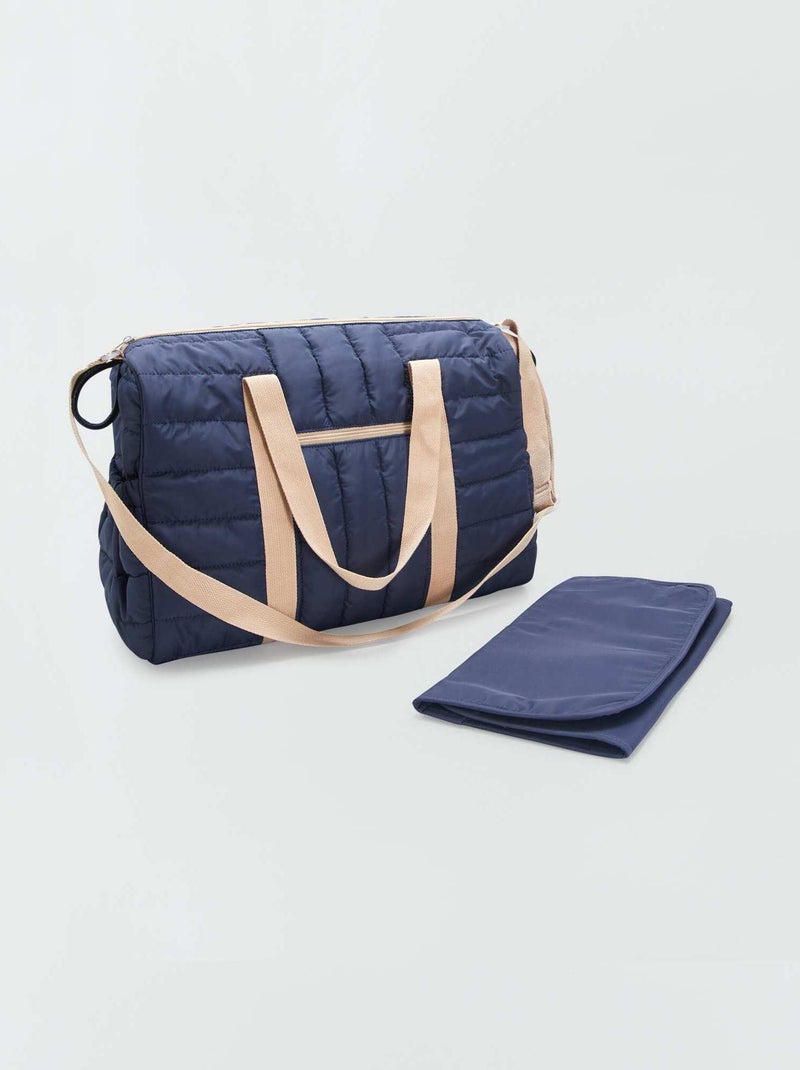 Bolso cambiador acolchado AZUL - Kiabi