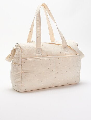 Bolso cambiador con bolsillos exteriores e interiores