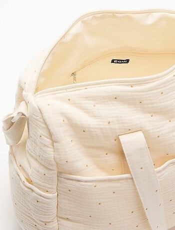 Bolso cambiador con bolsillos exteriores e interiores