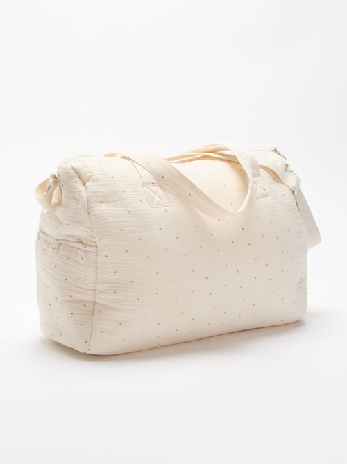 Bolso cambiador con bolsillos exteriores e interiores - Kiabi Bolso cambiador con bolsillos exteriores e interiores - Kiabi