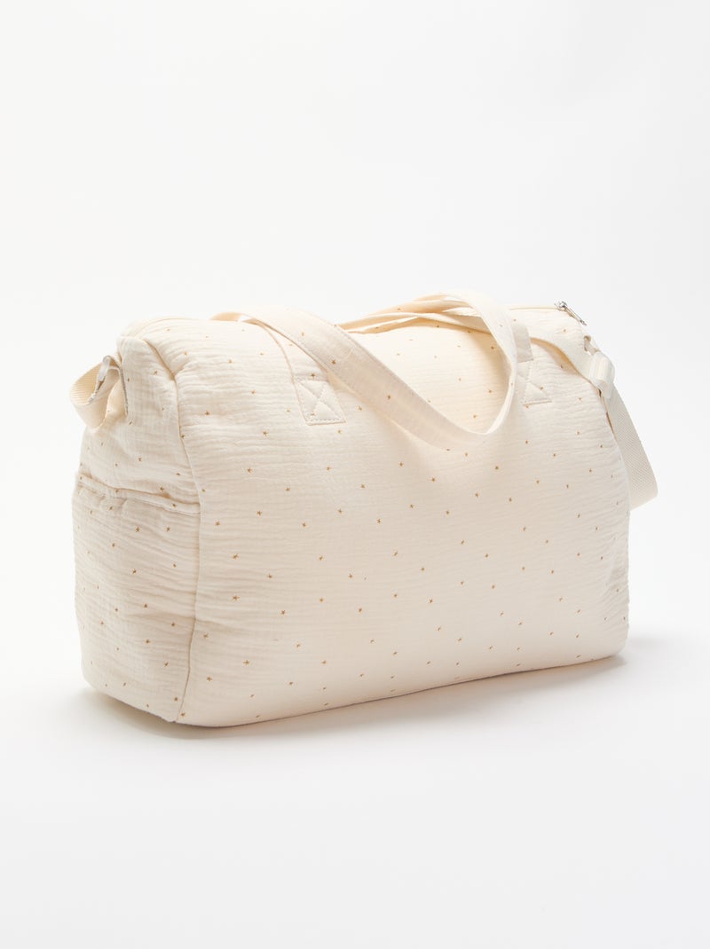 Bolso cambiador con bolsillos exteriores e interiores Beige - Kiabi