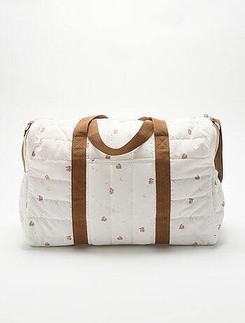 Bolso cambiador con cambiador interior y enganche para carrito.