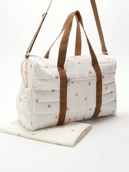 Bolso cambiador con cambiador interior y enganche para carrito. - Kiabi