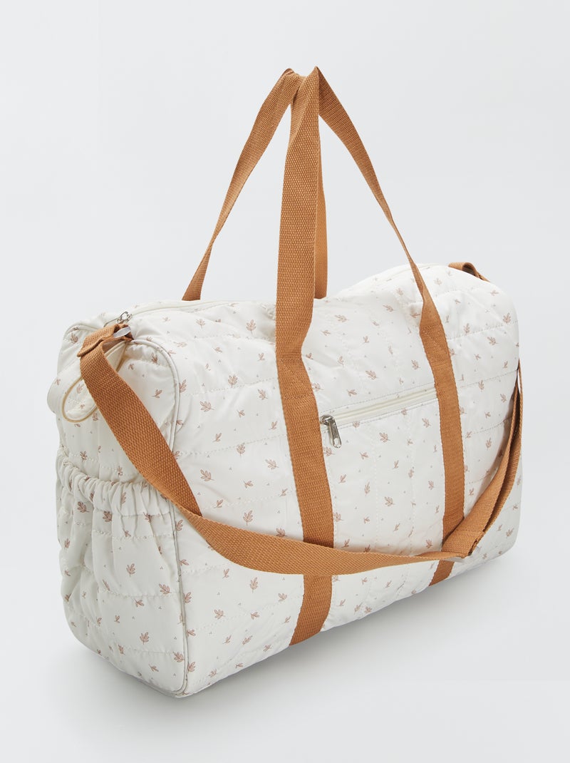 Bolso cambiador con fijación para cochecito BLANCO - Kiabi