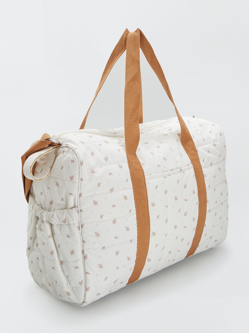 Bolso cambiador con fijación para cochecito BLANCO - Kiabi