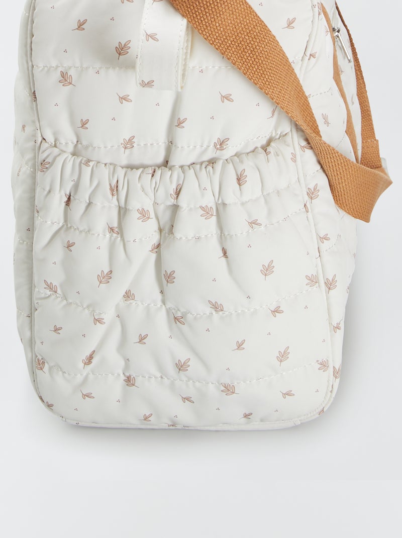 Bolso cambiador con fijación para cochecito BLANCO - Kiabi
