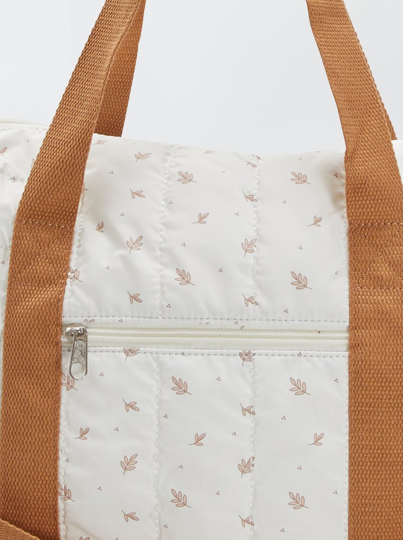 Bolso cambiador con fijación para cochecito BLANCO - Kiabi