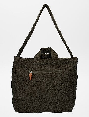 Bolso cambiador de borreguito + colchón cambiador portátil