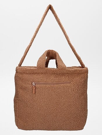 Bolso cambiador de borreguito + colchón cambiador portátil