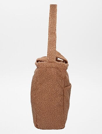 Bolso cambiador de borreguito + colchón cambiador portátil
