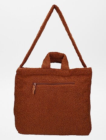 Bolso cambiador de borreguito + colchón cambiador portátil