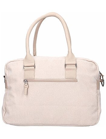 Bolso cambiador de pana con cambiador de viaje - Kidzroom