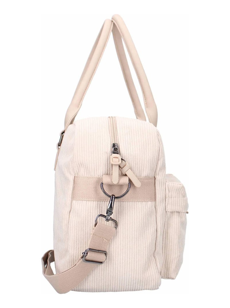 Bolso cambiador de pana con cambiador de viaje | Kidzroom Beige - Kiabi