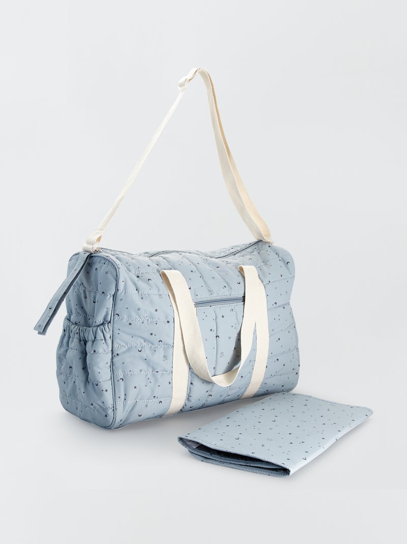 Bolso cambiador de tela AZUL - Kiabi