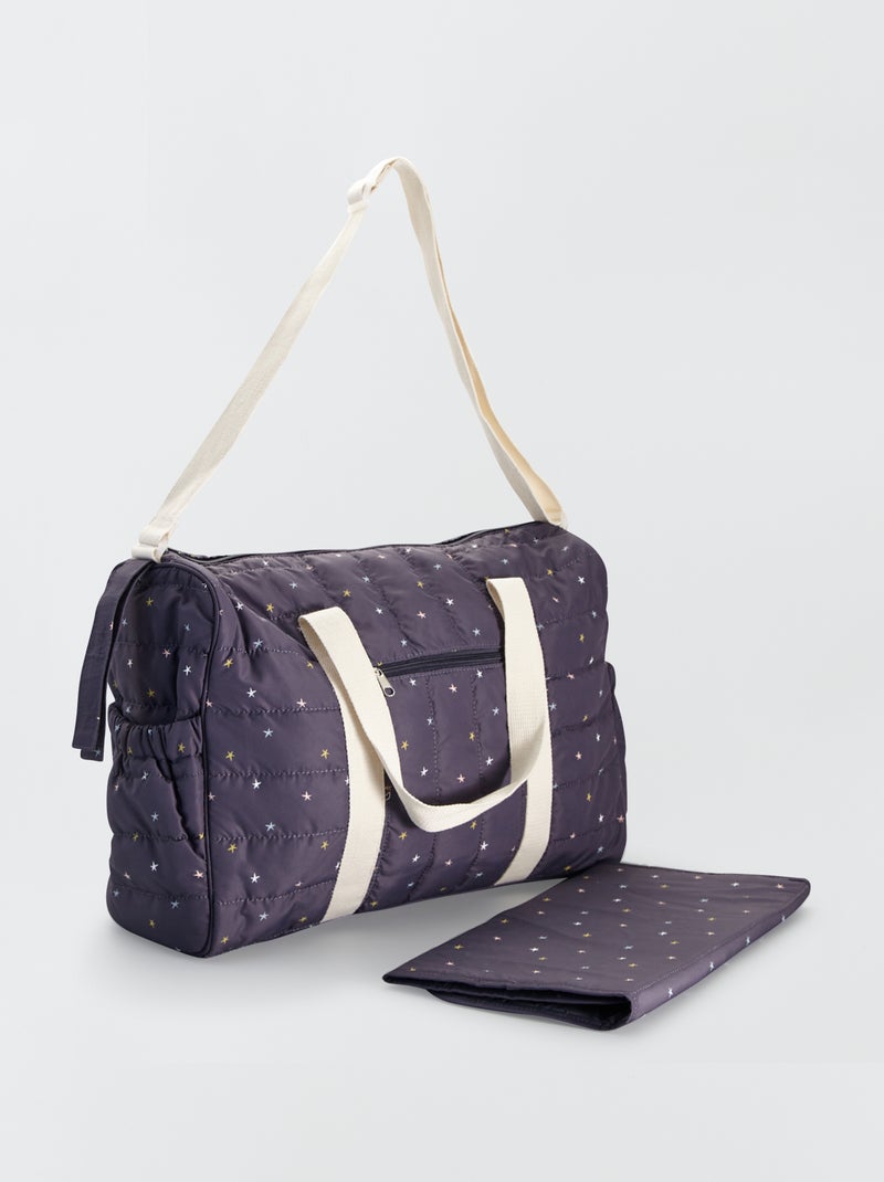 Bolso cambiador de tela NEGRO - Kiabi