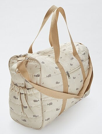 Bolso cambiador estampado con colchón incluido