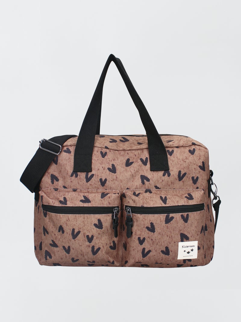 Bolso cambiador estampado MARRON - Kiabi