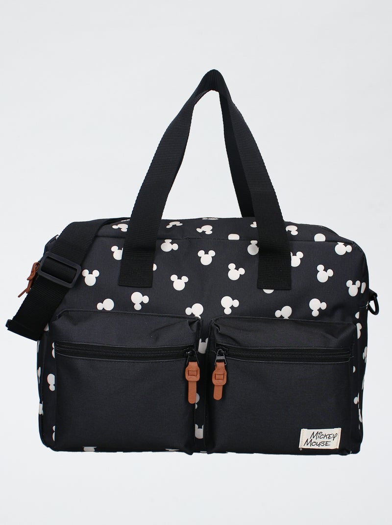 Bolso cambiador estampado 'Mickey' negro - Kiabi