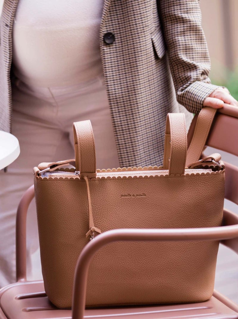 Bolso cambiador organizador para cochecito crossbody icon | Pasito a pasito Marrón claro - Kiabi