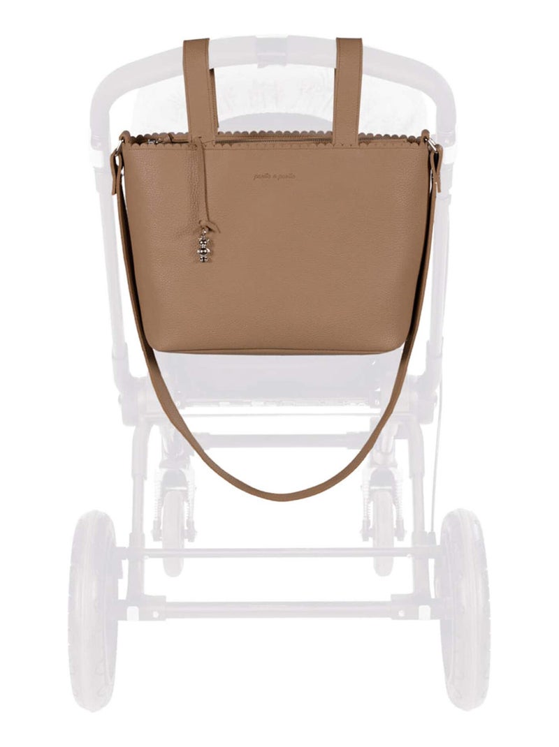 Bolso cambiador organizador para cochecito crossbody icon | Pasito a pasito Marrón claro - Kiabi