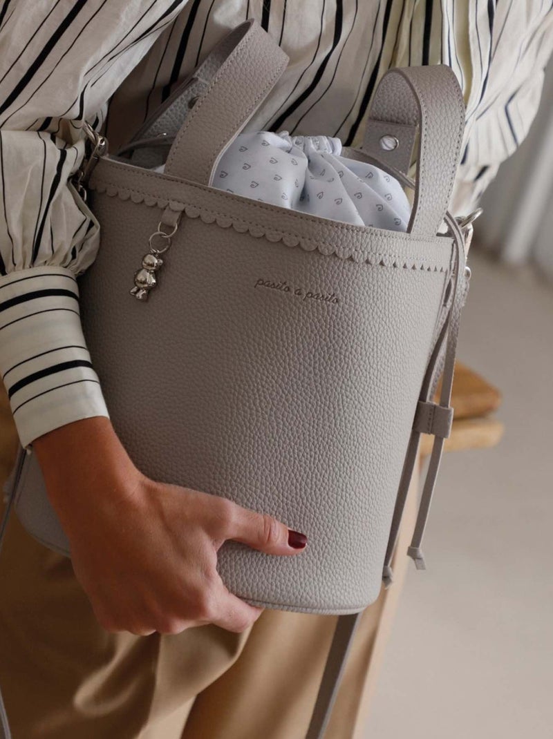 Bolso cambiador para carrito estilo bucket icon | Pasito a pasito Gris - Kiabi