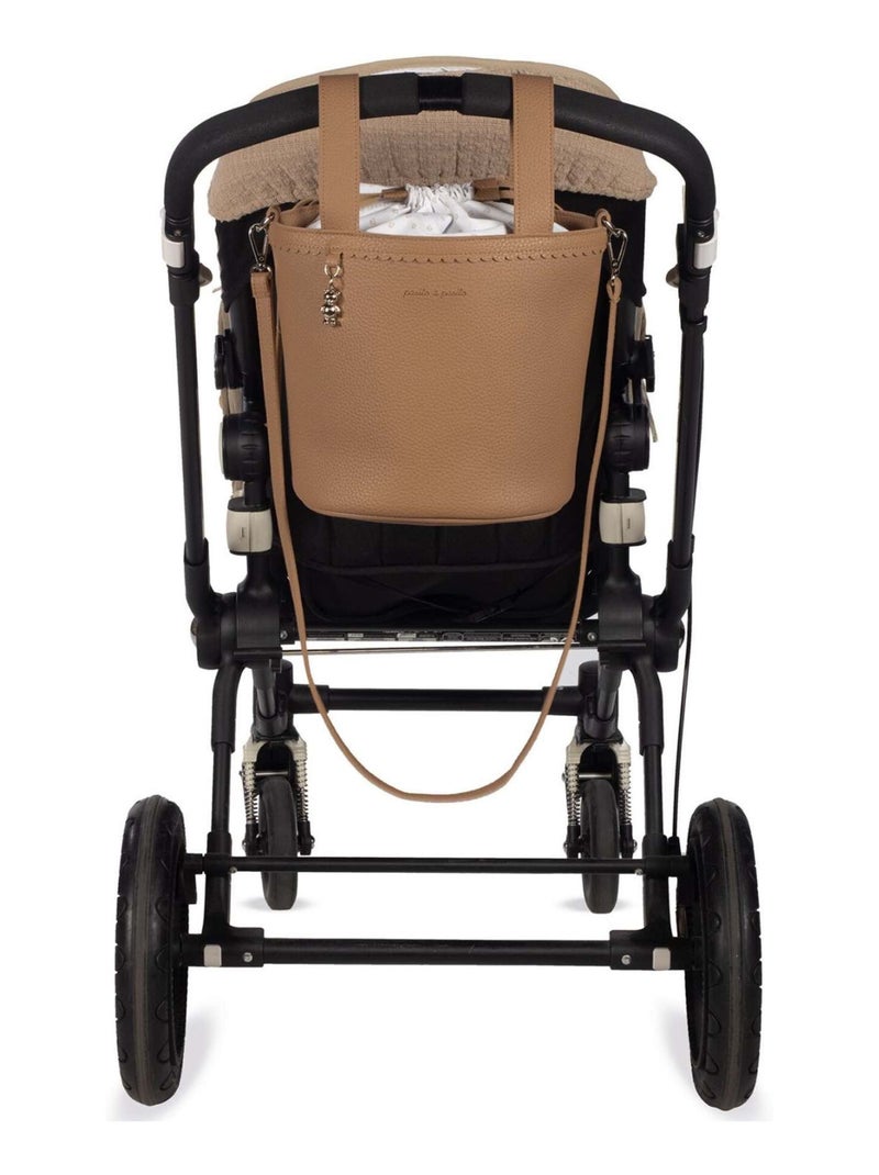 Bolso cambiador para carrito estilo bucket icon | Pasito a pasito Marrón claro - Kiabi