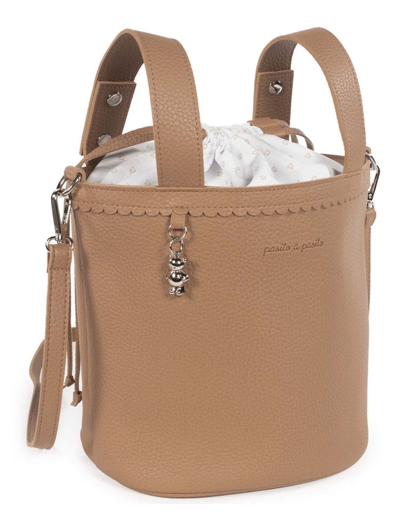 Bolso cambiador para carrito estilo bucket icon | Pasito a pasito Marrón claro - Kiabi