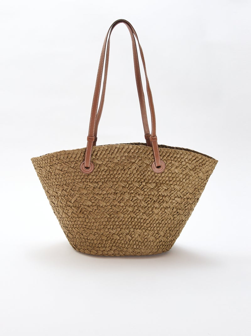 Bolso capazo con asas Kaki - Kiabi