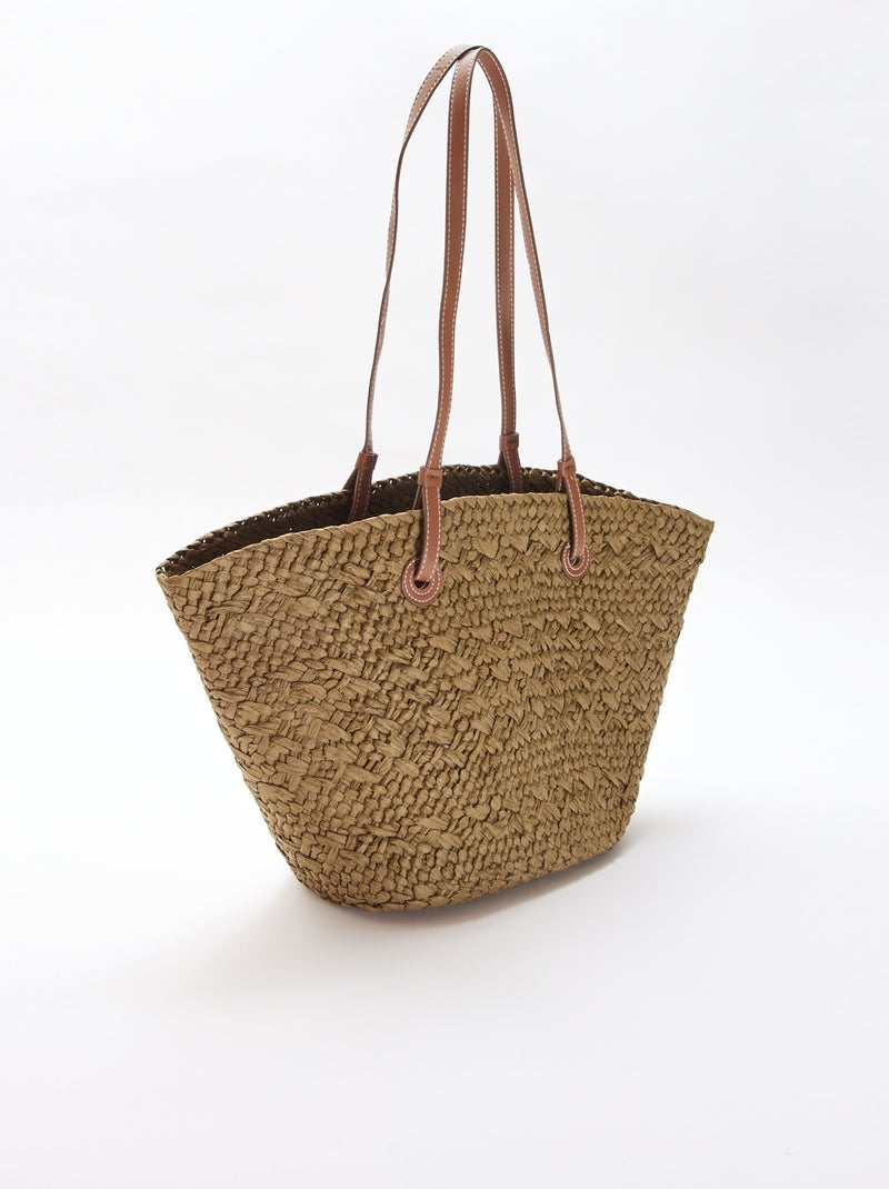 Bolso capazo con asas Kaki - Kiabi
