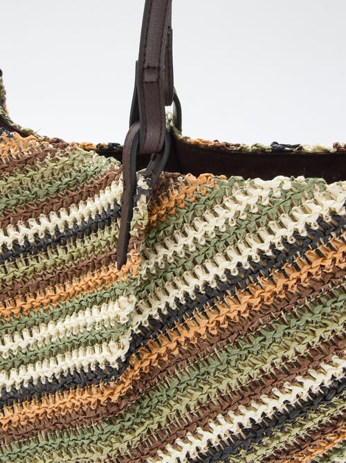 Bolso capazo de paja - Kiabi