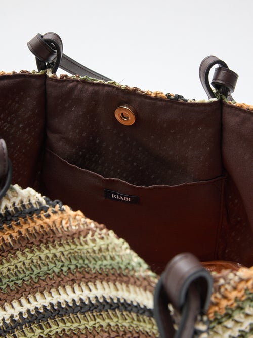 Bolso capazo de paja - Kiabi