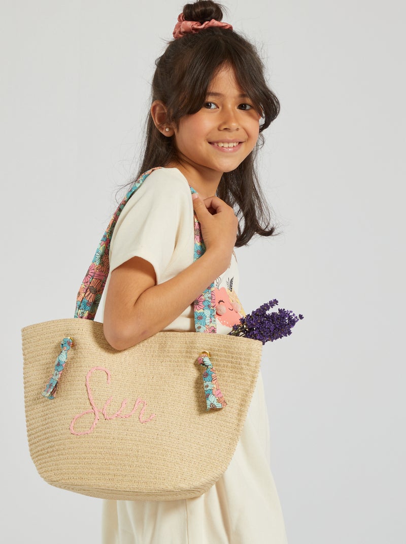 Bolso cesta 'Sun' BEIGE - Kiabi
