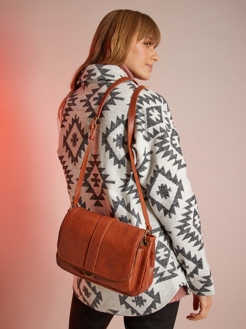 Bolso con bandolera MARRON - Kiabi