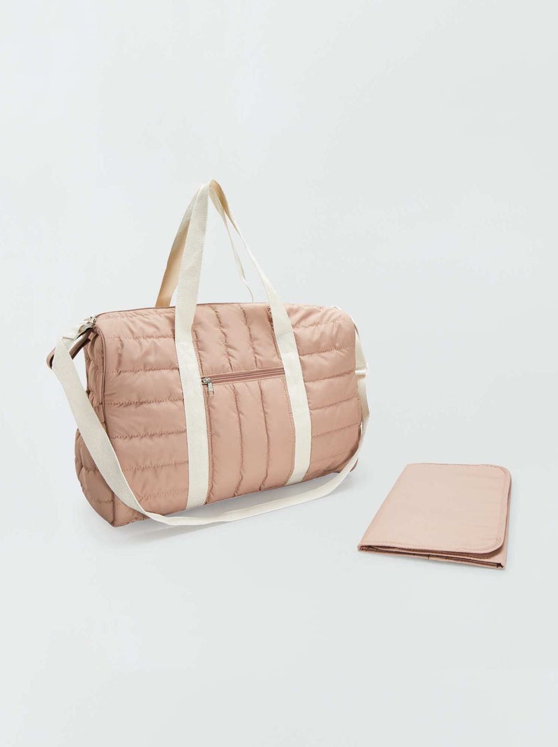 Bolso con colchón cambiador BEIGE - Kiabi