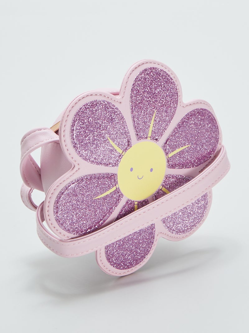 Bolso con forma de flor con asa ROSA - Kiabi