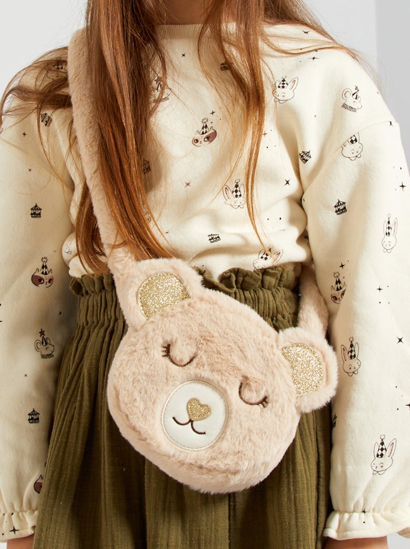 Bolso con forme de osito MARRON - Kiabi