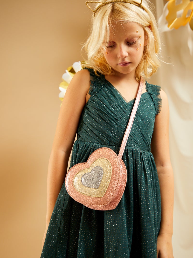 Bolso 'corazón' brillante multicolor - Kiabi