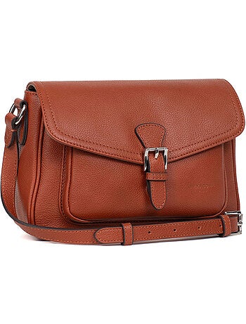 Bolso cruzado - cuero mirabelle hexagona